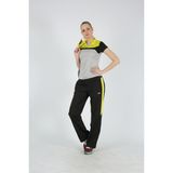 Dafron Gold Kadın Kamp Polo T-Shirt - Gri - Siyah