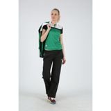 Dafron Gold Kadın Kamp Polo T-Shirt - Yeşil - Siyah - Beyaz