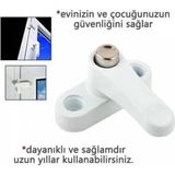 Dafs PVC KAPI PENCERE DÜĞMELİ EMNİYET KİLİDİ MANDALLI BEYAZ