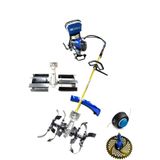DAFU GARDEN TOOLS Royal Dafu Turbo Motorlu Sırt Tırpan Ot Biçme Seti Çift Toprak Çapalama Başlıklı