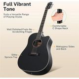 Dag-1cb Cutaway Akustik Gitar Seti (Siyah)