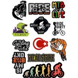 Dag Bisikleti A4 Sticker Seti 12 Parca