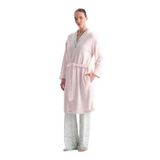 Dagi Açık Pembe Uzun Kollu Şönil Sabahlık, S-M, 25WW11482BB, Açık Pembe, kadın