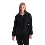 Dagi Bel Büzgülü Uzun Modal Sweatshirt, M, 25WW11430BB, Siyah, kadın