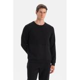 Dagi Bis Yaka Cepli Sweatshirt, M, 25WM12430ME, Siyah, Erkek, 366