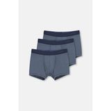 Dagi D4210 İndigo Micromodal 3'lü Erkek Boxer