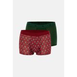 Dagi Desenli Micro Modal Boxer Kırmızı-Yeşil Beden, M, 4210 Desenli Micro Modal Boxer, Kırmızı-Yeşil, erkek