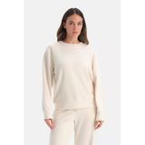 Dagi Dikiş Detaylı Bisiklet Yaka Sweatshirt, M, 26SW11493BB, Ekru, Kadın, 316