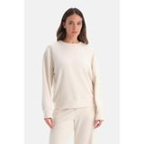 Dagi Dikiş Detaylı Bisiklet Yaka Sweatshirt, S, 26SW11493BB, Ekru, Kadın, 316