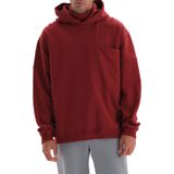 Dagi Erkek Cep Detaylı Kapüşonlu Sweatshirt, Pamuklu, Örme, Bordo, M, 310
