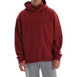 Dagi Erkek Cep Detaylı Kapüşonlu Sweatshirt, Pamuklu, Örme, Bordo, S, 310