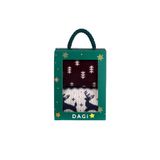 Dagi Erkek Çorap, 2'li Set, Bordo-Lacivert, Ağaç Desenli, Yılbaşı