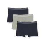 Dagi Erkek D5210 Compact Düz Boxer 3'lü, Pamuklu, Örme, Lacivert Grimelanj, XL