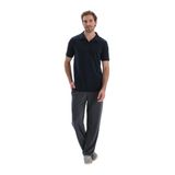 Dagi Erkek Düz Paça Cepli Modal Pantolon, Örme, Füme, 2XL