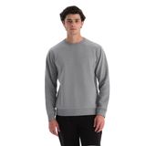 Dagi Erkek Erkek İçi Şardonlu Sweatshirt, Pamuklu, Örme, Gri Melanj, L