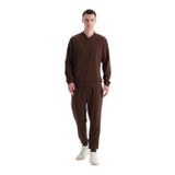 Dagi Erkek Jogger Paça Scuba Pantolon, Modal, Koyu Kahve, L