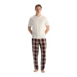 Dagi Erkek Multicolor Ekoseli Dokuma Pijama Altı, S