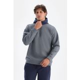 Dagi İndigo Erkek Kapişonlu İçi Şardonlu Sweatshırt