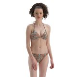 Dagi Kadın 2 cm Bikini Alt, Örme, Kiremit / Turkuaz, 40