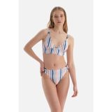 Dagi Kadın 4 cm Bikini Alt, Örme, Pembe/ Mavi, 36