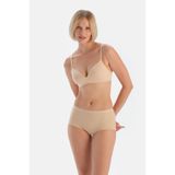 Dagi Kadın 5141Kc Dikişsiz Külot, Örme, Ten, XL