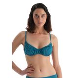 Dagi Kadın Balenli Bikini Üst Örme Petrol Mavi