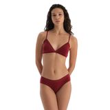 Dagi Kadın Basic Bel Dantel Detaylı Hipster Külot, Modal, Örme, Bordo, M