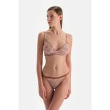 Dagi Kadın Düşük Bel Bikini Alt Örme Mercan