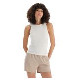 Dagi Kadın Halter Yaka Atlet, Pamuklu, Örme, Ekru, XL