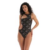 Dagi Kadın Halter Yaka Mayo, Örme, Siyah, 38