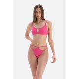 Dagi Kadın İp Det Brazilian Bikini Alt Örme Fuşya