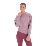 Dagi Kadın Kadın Kapıtone Crop Sweatshirt, Pamuklu, Örme, Lila, S