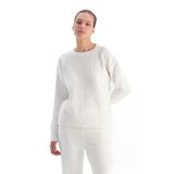 Dagi Kadın Polar Sweatshirt, Örme, Beyaz, XL, 307