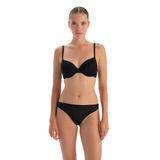 Dagi Kadın Premium Dantelli Ve Lastik Detaylı Thong Külot, Örme, Siyah, M
