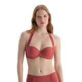 Dagi Kadın Straplez Bikini Üst, Örme, Kiremit, 38
