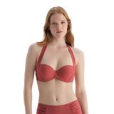 Dagi Kadın Straplez Bikini Üst, Örme, Kiremit, 40
