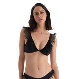 Dagi Kadın Üçgen Geniş Bikini Üst, Örme, Siyah, 36