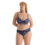 Dagi Kadın Yüksek Bel Bikini Alt, Örme, Pudra, 38