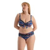 Dagi Kadın Yüksek Bel Bikini Alt Örme Pudra