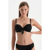 Dagi Kaplı Bikini Üst, 38, 24SW82106ST, Siyah, Kadın