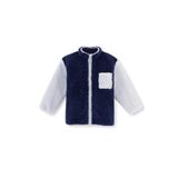 Dagi Kız Çocuk Cep Detaylı Unisex Şerpa Sweatshirt, Örme, Lacivert, 5-6