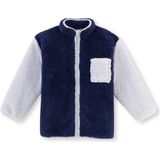 Dagi Lacivert Unisex Cep Detaylı Şerpa Sweatshirt Uzun Kol Kız Çocuklar İçin Rahat Tasarım