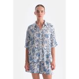 Dagi Multicolor Çiçek Desenli Gömlek, 38, 25SW44251BA, Çok Renkli, Kadın