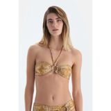 Dagi Örgü Strapless Bikini Üstü 25SW82049ST Çok Renkli Kadın
