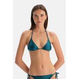 Dagi Petrol Mavi Üçgen Küçük Bikini Üst, 40
