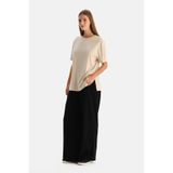 Dagi Rib Rayon Karışımlı Bol Paça Spor Pantolon, XS, 26SW15471BB, Siyah, Kadın