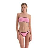 Dagi Siyah-Pembe Düşük Bel Bikini Altı, S-M, 24SW86040PU, Siyah-Pembe, Kadın