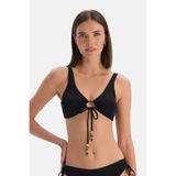 Dagi Siyah Üçgen Bikini Üst