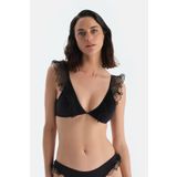 Dagi Siyah Üçgen Geniş Bikini Üst
