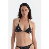 Dagi Siyah Üçgen Küçük Bikini Üst